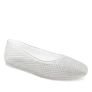 Wild Fable Women's Clear Jelly Ballet Flats, 11